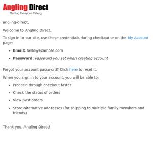 Welcome to Angling Direct