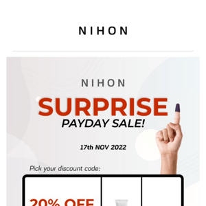 Surprise! Payday Sale just for you!