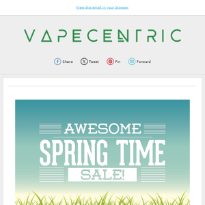 🌻 Spring Sale! 🌻 30-95% OFF EJUICE at Vapecentric Today! 🚨