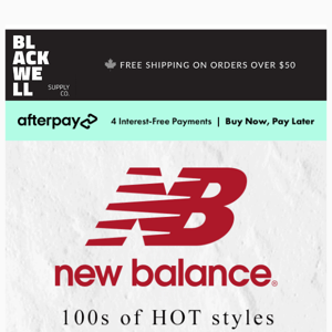 100s of 🔥 NEW BALANCE styles