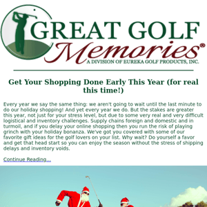 An Early Gift Guide, Favorite Golf Cocktails & Hole in One Odds