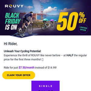 ⏰ Last Call! Black Friday FLASH Ends Soon: 50% OFF ROUVY Monthly Plan!