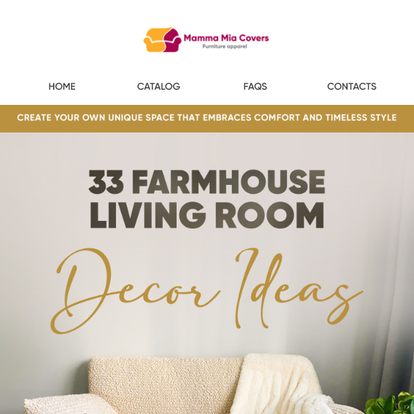 😍🏡 33 Farmhouse Living Room Decor Ideas