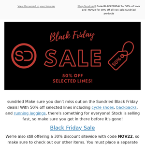 Sundried Don't miss out on great Black Friday deals!