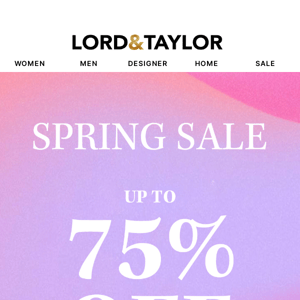 Up To 75% Off Our Latest Spring Styles🌸