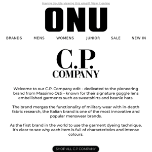 C.P Company Edit