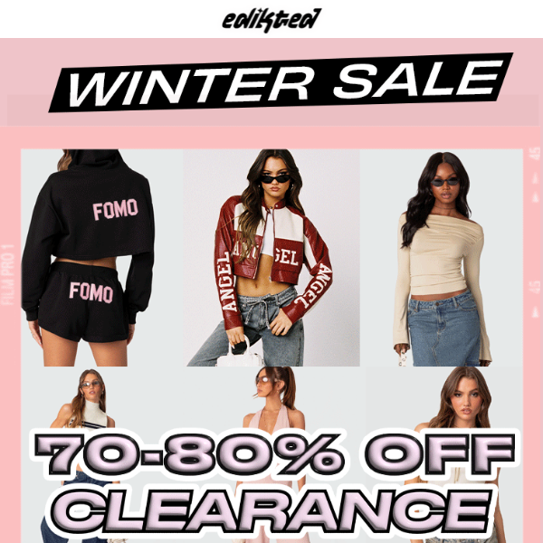 70-80% OFF CLEARANCE‼