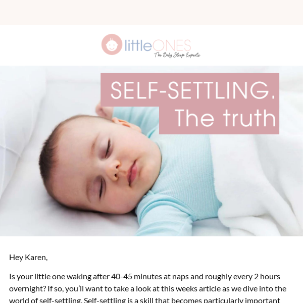 The truth about self-settling…