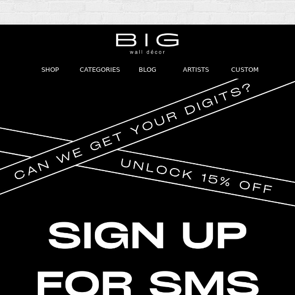 📲 Join BIG’s SMS Club