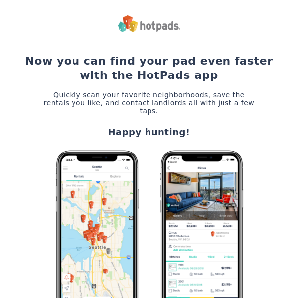 Get your free HotPads mobile app