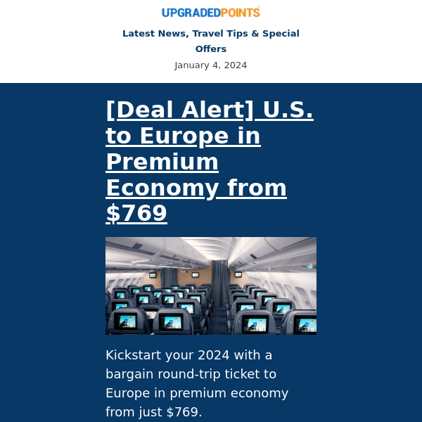 Deal alert to Europe, Chase 10x bonuses, Amtrak’s BOGO Sale, and more news...
