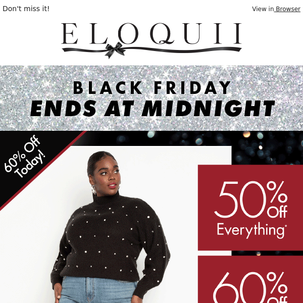 Last chance for 60% off!
