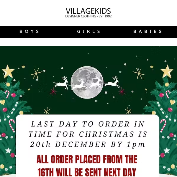 GET YOUR ORDERS IN TIME FOR CHRISTMAS🎄🛍️