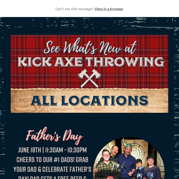 🪓Gift Dad a Kick Time This Father’s Day🍻