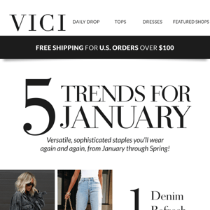 5 Must-Have Trends For January 📌