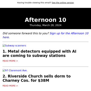 Subway stations get AI metal detectors