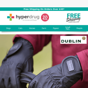 HALF PRICE Dublin Riding Gloves - Last Chance To SAVE!