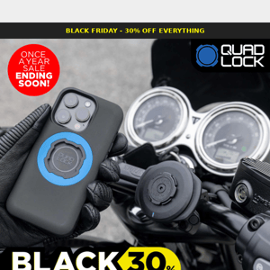 Shop Black Friday And Save 30% On All Motorcycle Products! 🏍️