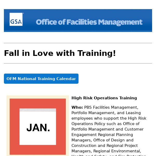National Training Program Monthly Newsletter, February 2023