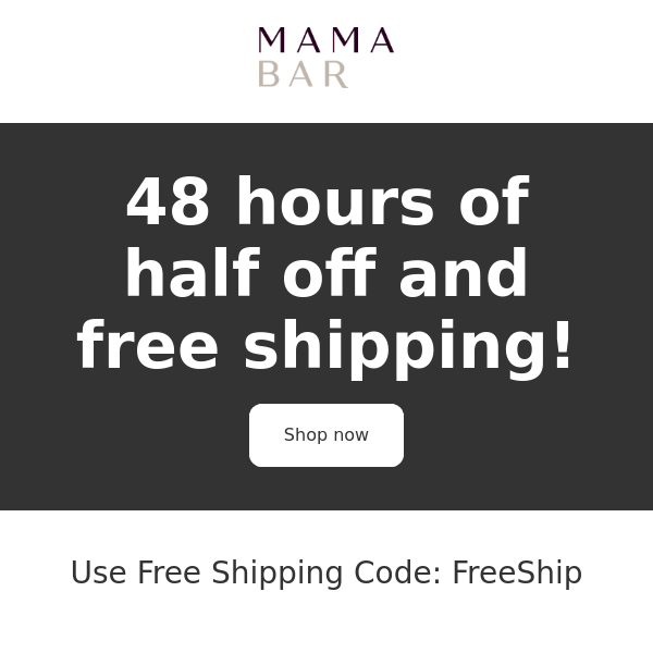 ⏰⏰ Last 48 hours for 50% off and Free Shipping⏰⏰