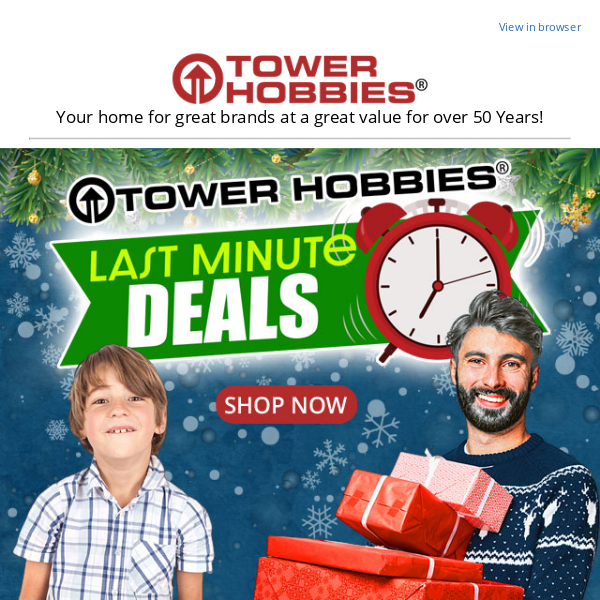 Tower Hobbies' 2023 Last-Minute Holiday Deals