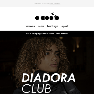 A special promotion, just for you | Diadora Club Week
