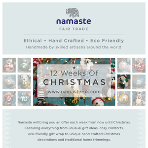 Namaste's 12 Weeks Of Christmas - See What's On Offer In Week 7