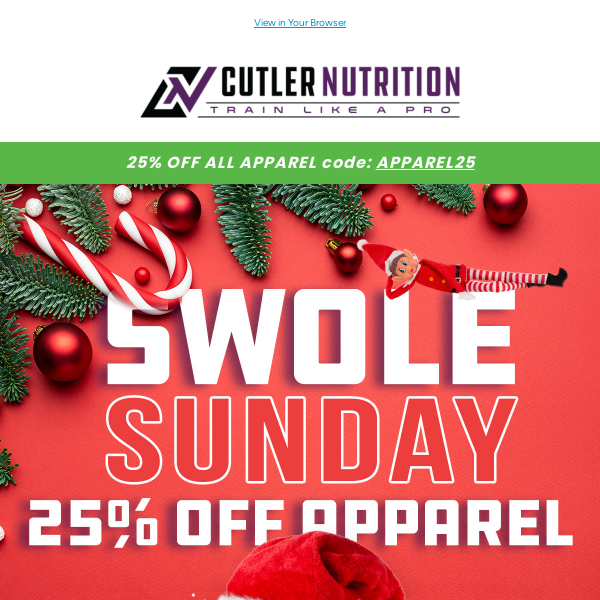 Swole Deal of the Day 🎁 Get Decked Out with 25% Off All Apparel 😍