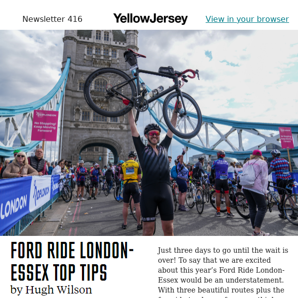 Ford Ride London-Essex final tips