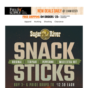 🥩 Sugar River Snacks: Buy 3+ & drops to $12.50! 🐄