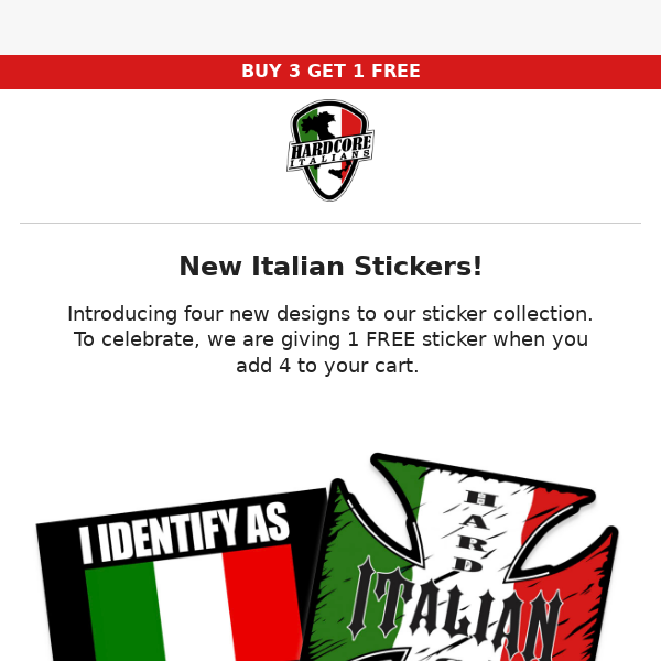New Italian Stickers!