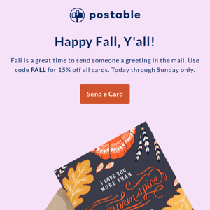 Our Big Fall Sale! 🍁