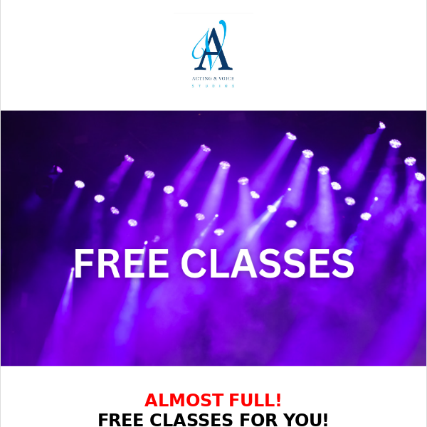 Missed our Free Class?