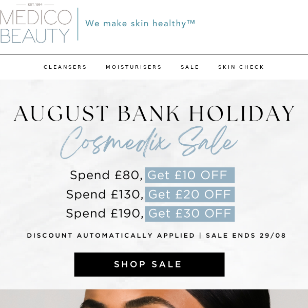 ⭐ BANK ⭐ HOLIDAY + UP TO £30 OFF COSMEDIX