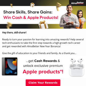 Win Cash & Apple Products with Our Referrals! 