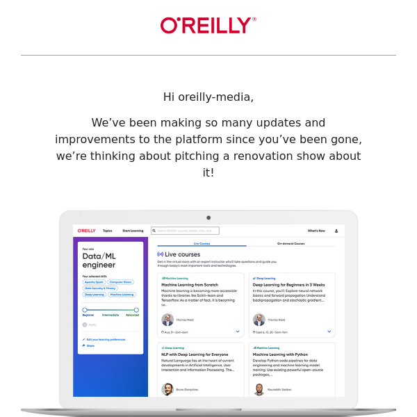 Easily find content or a quick answer - O'Reilly Media