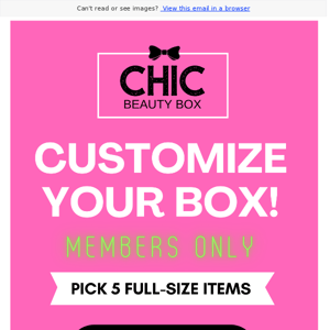 Customize your December box🔥