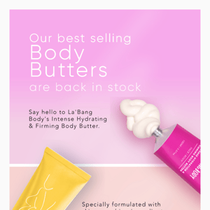 Our Bestselling Body butters Back in stock 😍