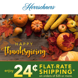 Hurry! Join the celebration—24¢ flat-rate shipping!