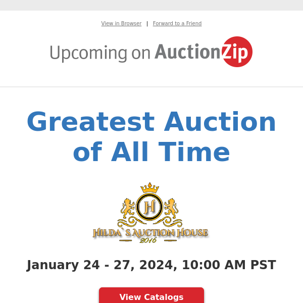 Greatest Auction of All Time