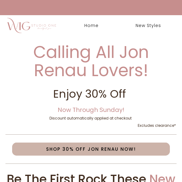 Save BIG on Jon Renau Wig Studio 1