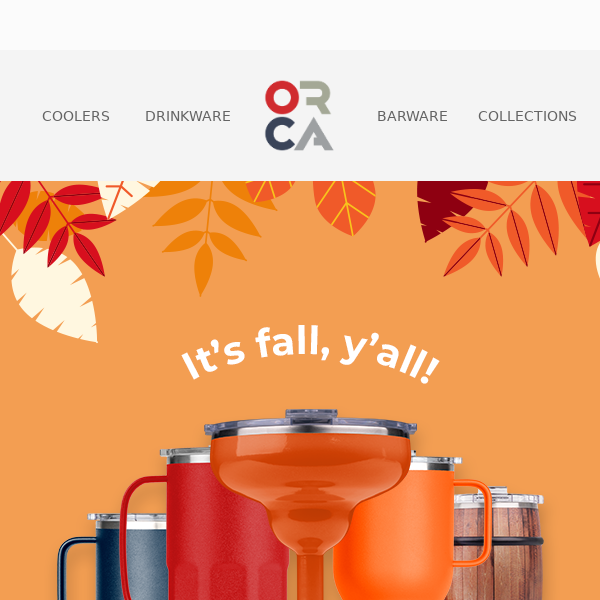 Fall in love with these must-haves from ORCA! 🍂