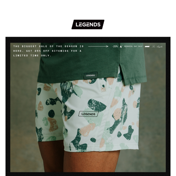 25% Off Sitewide | Shorts on Shorts on Shorts