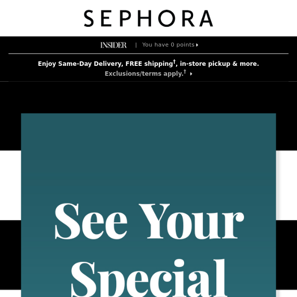 Sephora, your mystery offer starts today 💕