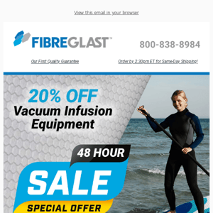 Final Hours ⏰ 20% OFF Vacuum Infusion Equipment