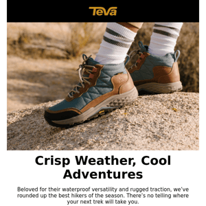 Hiking shoes for crisp weather