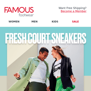 New & cool court sneakers