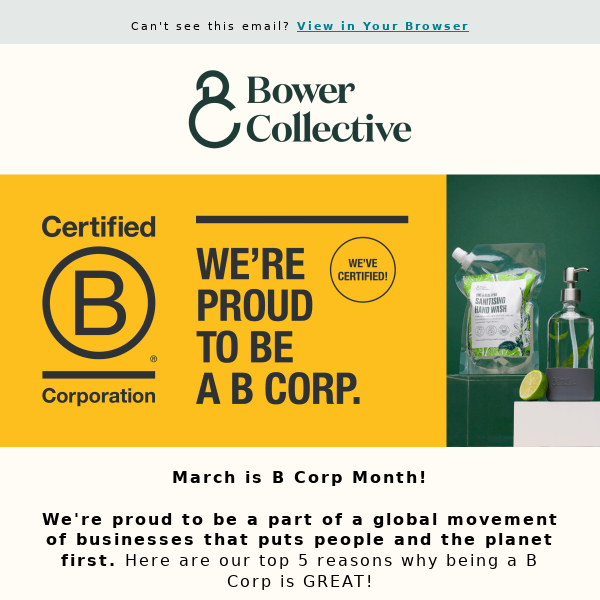 We're proud to be a B Corp 🏆