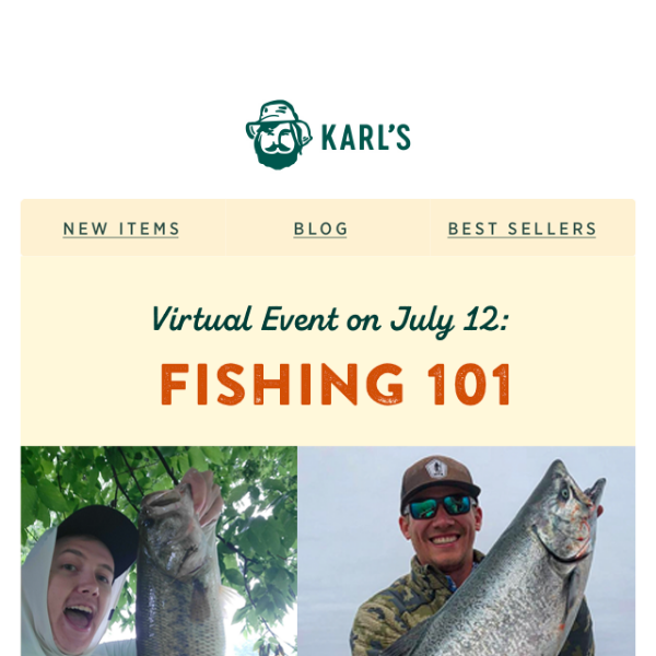 Virtual Event 7/12: Fishing 101