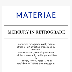 Mercury in Retrograde got you down? 🌌